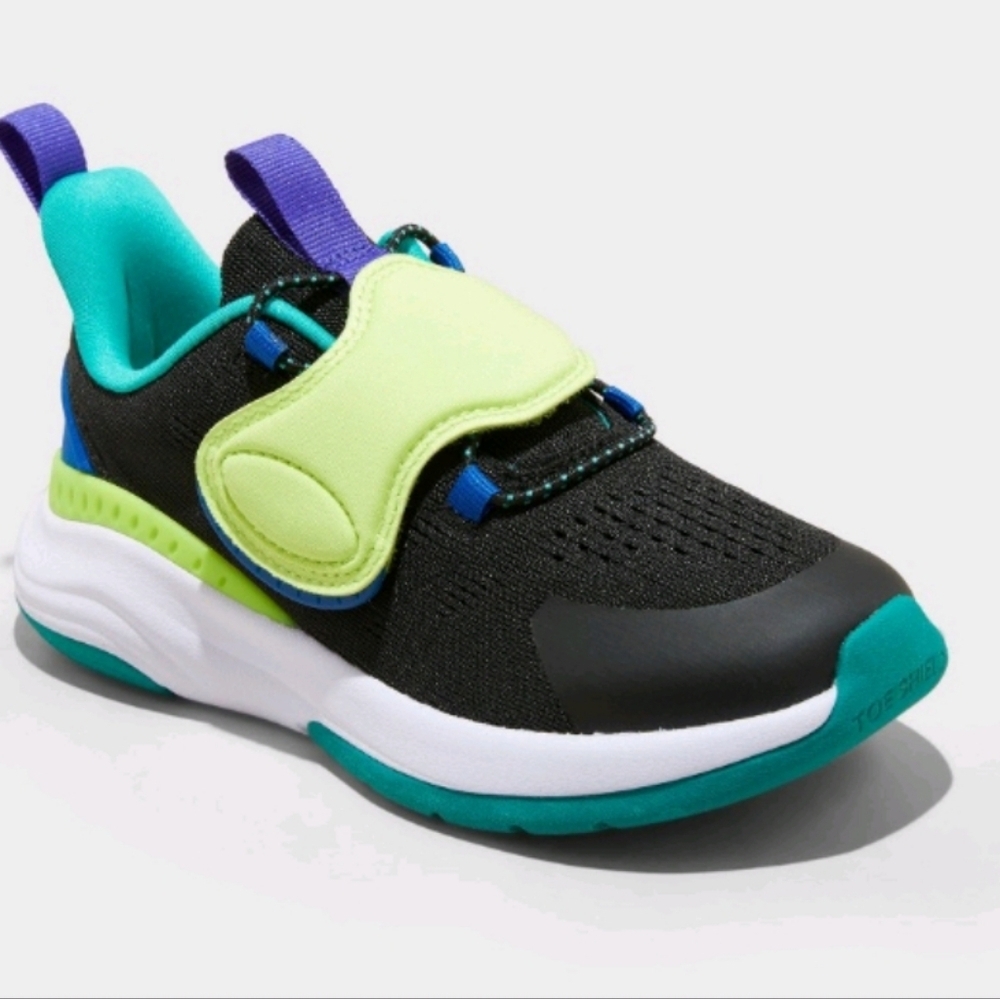 Kids' Size 5 Fallon Performance Sneakers - All In Motion Black & Green
